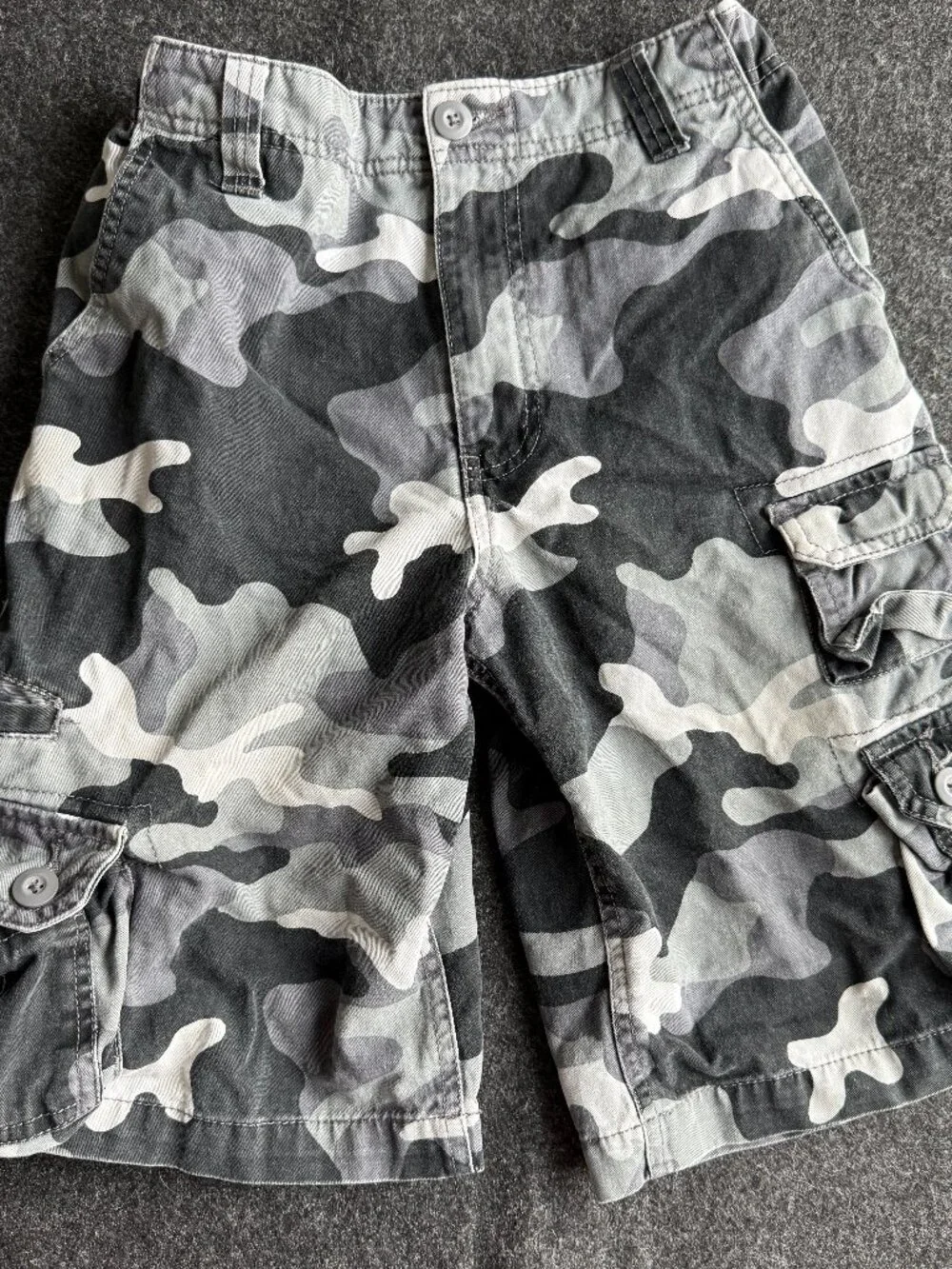 Faded Glory Boys Size 12 Camo Cargo Shorts